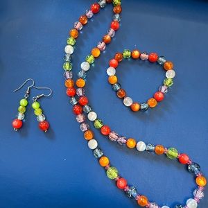 Set made with mother a pearl with all different colors